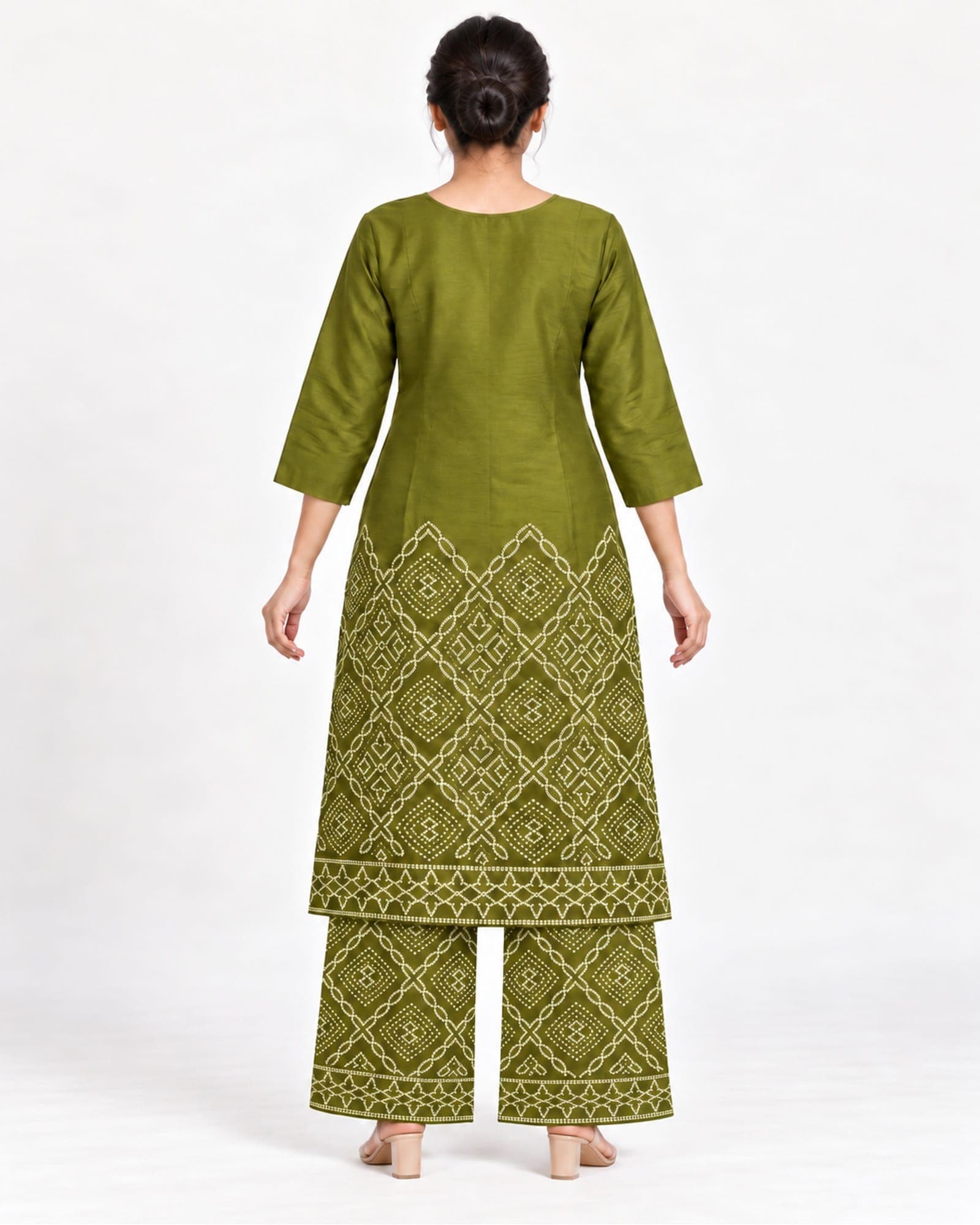 Geometric Print 2-Piece Kurti & Palazzo Set – 4 Colours, photo 4 of 6